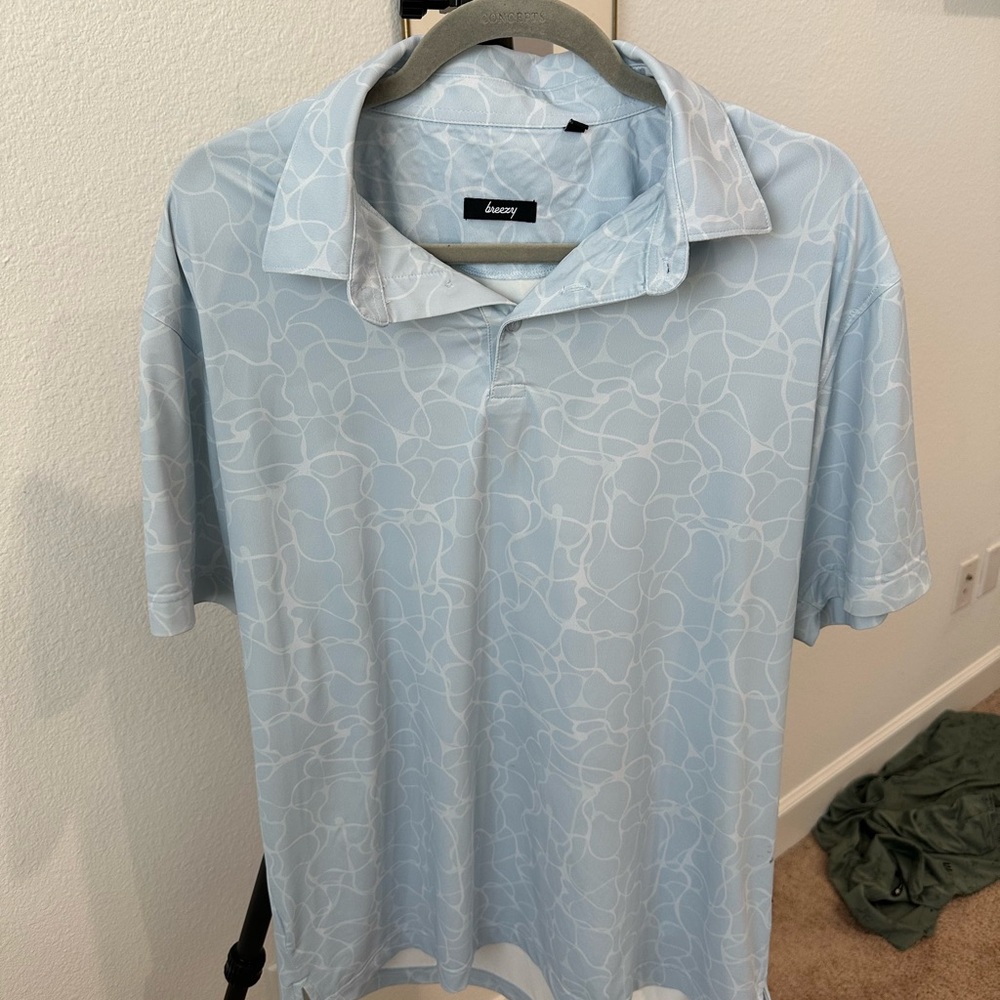 Light Blue Men's Polo Shirt